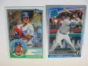 (X2)-2018 TOPPS CHROME ALEX VERDUGO REFRACTOR ROOKIE CARD LOT PRIZM /500 RED SOX