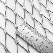 SXEVZOO 3cm Small Mesh Hole 304 Stainless Steel Rope Net, Birdhouse Poultry Safety Protection Fence, Flexible Anti-Fall Safety Barrier Netting(1.5x20m)