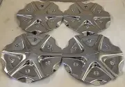 HELO Wheels Chrome Custom Wheel Center Cap Caps Set of 4 # HELO-4 NEW!