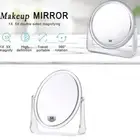 Round Square 5x Magnifying Mirror Double-sided Table Makeup Mirror Bathroom