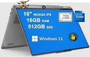 Lenovo Yoga 7i 2-in-1 Laptop 16" WUXGA IPS Multi-Touch Low Blue Light 13th Gen Intel 10-Core i7-1355U 16GB DDR5 512GB SSD Fingerprint Backlit Thunderbolt4 Win11 Gray + HDMI Cable