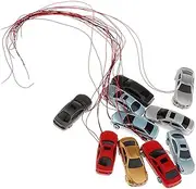 10 Pack HO Scale Model Cars, Painted Model Cars, HO Scale Model Train Cars for HO/TT Scale Train Scenery :100