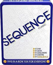 Sequence in a Tin - Five-in-a-Row Fun for Everyone by Jax, White