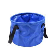 10L Blue Heavy-Duty Foldable Bucket - Waterproof, Durable & Portable f