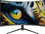 27 Inch Curved Monitor 2K 165Hz 1500R, QHD 2560 X 1440P Gaming Computer Display,