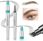 MIRORA Eyebrow Pencil Eyebrow Tattoo Pen - Eye Makeup Eyebrow Tint Pen Micro 4 Point Brow Pen Lift & Snatch Eyebrow Microblading Pen Long-Lasting Waterproof Natural Eyebrow Hair (Light Brown)
