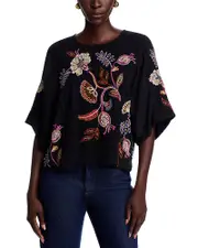 Johnny Was Embroidered Top