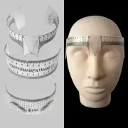 Beauty Semi Permanent Reusable Measure Microblading Eyebrow Ruler Brow Stencil