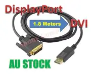 Premium DisplayPort DP to DVI-D Converter Adapter Cable Male to Male 1080P HD AU