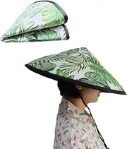 [Flmitey] Coolie Hat for Men Women - Funny Party Hats–Conical Hat–Rice Farmer Hats Black-Samurai Hat-Bamboo Hat