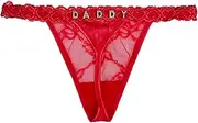 [ToKuaigo] Personalized Thongs with Names - Custom Thong with Name, Personalized Gifts, Customized DADDY Thongs Funny Name Underwear, Red Xl Daddy, One Size