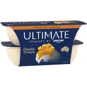Ultimate Danone Double Cream Yoghurt Mango 115g x 4 pack