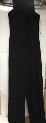 Hot Gal Black JR Wide Leg Stunning Sleeveless cross Jumpsuit Assorted sizes NWT