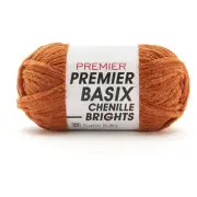 3 Pack Premier Basix Chenille Brights Yarn-Rust 2126-06