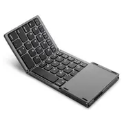 Bluetooth Wireless Keyboard Threefold Touchpad for iPad iPhone Android Windows