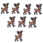 Printed Reindeer Buttons - Shelly's Buttons - Christmas - Craft Scrap Sewing