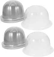 ELAYARD 20pcs Baseball Hat Holder Tabletop Display Clear Dome Inner Support Cap Shaper Plastic Wig Stands for Display Adult Head Circumference 57cm