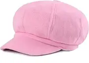 [Brcus] Women Vintage Newsboy Cabbie Peaked Beret Cap Warm Baker Boy Visor Hat Flat Cap