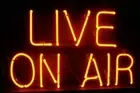 Live On Air 20"x16" Neon Sign Lamp Light Gift Show With Dimmer