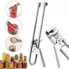 Adjustable Can Jar Opener Bottle Lid Gripper Kitchen Gadget Tool Stainless Steel