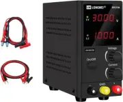 DC Power Supply Variable 30V 10A Bench Power Supply 4-Digital LED Display