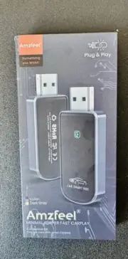 Amzfeel Fast CarPlay Wireless CarPlay Adapter- Mini Edition - Carplay New