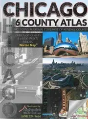 Chicago 6 County Atlas, by Milwaukee Map Service, Spiral Bound OUT OF PRINT
