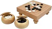 9 x 9 Go Table Set with 8mm Stones and Light Bowls