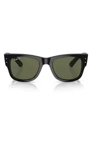 Ray-Ban Mega Wayfarer 51mm Polarized Sunglasses in Black at Nordstrom One Size
