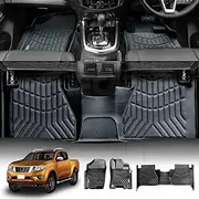 X-CAR 3D TPE Floor Mats for Nissan Navara NP300 D23 Dual Cab 2015-Onwards Customized Heavy Duty All Weather Car Liners