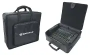 Rockville Semi-Hard Mixer Bag w/6 Padded Dividers Fits Allen & Heath ZED-12FX