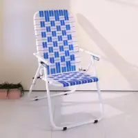 在飛比找momo購物網優惠-【BuyJM】大編織五段式休閒涼椅(露營椅/折疊椅)