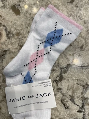 Socks girls 12 to 24 months Jamie and Jack Argyle NWT