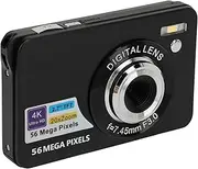 56MP Digital Camera, 2.7in 20X Zoom Camera, 4K Vlogging Camera with Autofocus, Up to 128GB Support, Self Timer, Burst Mode for Girls Boys Teens (Black)