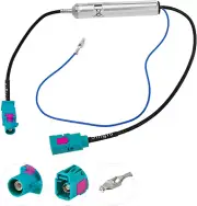 Car Antenna Amplifier Car Stereo FM AM Radio Antenna Signal Booster Fakra Z Fema