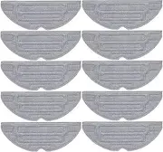 4 6 10Pcs Washable Mop Cloth Pad, for Roborock, S8 S8 Plus S8+ S8 Pro Ultra G20 Vacuum Cleaner Accessories Parts (6pcs) Mopping Pad(Black 10pcs)