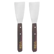 2pcs No.6211 Painting Pallet Palette Knife Stainless Steel Flat Spatula Scraper