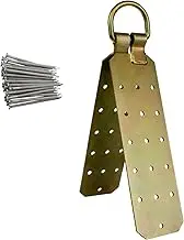 Reusable Roof Anchor - Galvanized Steel - Includes Fasteners - Min. Breaking Strength of 5000 Pounds, OSHA/ANSI Compliant