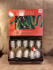 Vintage Silvestri Pine Cone Christmas String Lights NEW 10 Lights!