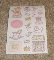 PSX Designs Sticker Sheet ~ Baby Girl "Little Princess"