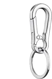 [Generic] Belt Keychain Holder - Key Keeper Ring Storage Clip - Metal Carabiner Shape Key Holder, Fashion Accessory For Belts Jeans School Bags Backpacks