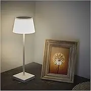 EMOS Katie Cordless Desk Lamp, 4 W LED Table Lamp, Waterproof IP44, USB Charging, 96 Hours Light Life, Brightness 250 lm, Wireless, Dimmable, Colour Changing (3000/4000/5000K), 1.5 m USB Charging Cable, White