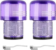 [ACCTDLF] Filters Replacement for Dyson V11 Animal, Torque Drive, Complete, Extra V15 Detect V15S Detect Submarine Vacuums,Compare to Part no.970013-02(2 Pack Vacuum Filters + 2 Pack brushes)
