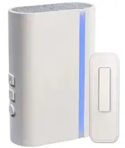NEW Defiant Wireless Wi-Fi Smart Plug-In White Doorbell Kit with Push Button