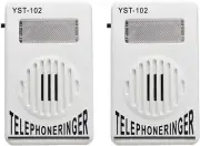 2PCS 95Db Telephone Ring Ringer Amplifier Phone,Help Strobe Media Player,Amplifi