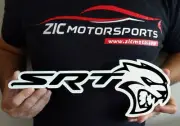Dodge SRT Hellcat Metal Sign - Small 14" X 5"