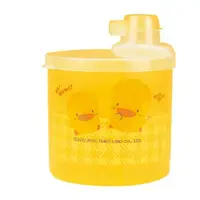 在飛比找蝦皮購物優惠-piyopiyo黃色小鴨 半透明四格奶粉罐(大)