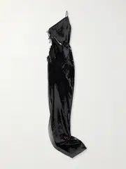 [Rick Owens] Rick Owens - Taco Sequined Silk Gown - Black - IT40 IT 40 Black