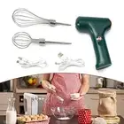Green Hand Mixer Hand Mixer Handheld Egg Beater USB Charging Baking Cake