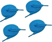 [VSUDO] 2 Pairs Double Layer Weave Flat Shoelace 5/16" Wide Flat Shoe Lace for Adult & Kids Sneaker
